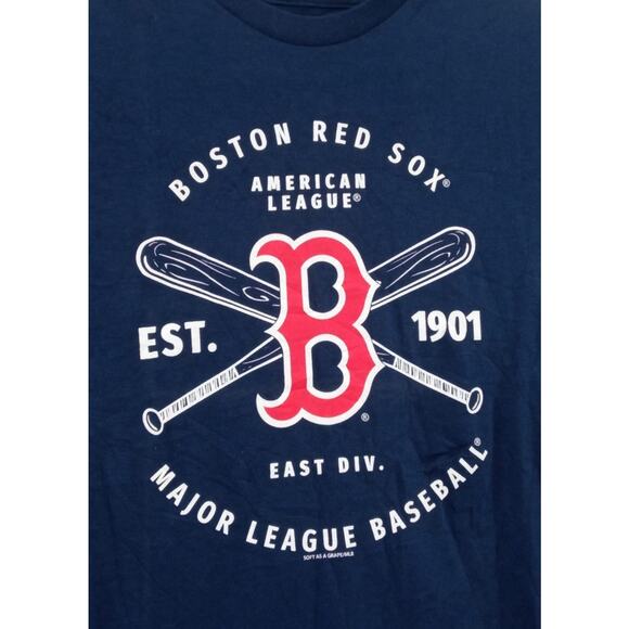 Soft As A Grape Women's T- Shirt Boston Red Sox Short Sleeve Blue Size Small - Picture 5 of 12